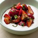 Erdbeeren in Balsamicosauce mit Ricottacreme