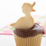 Klassische Vanille-Cupcakes mit Schokoladencreme