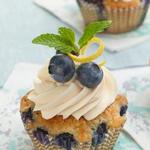 Zitronen-Blaubeer-Cupcakes