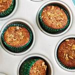 Bananenmuffins mit Walnüssen und Kleie