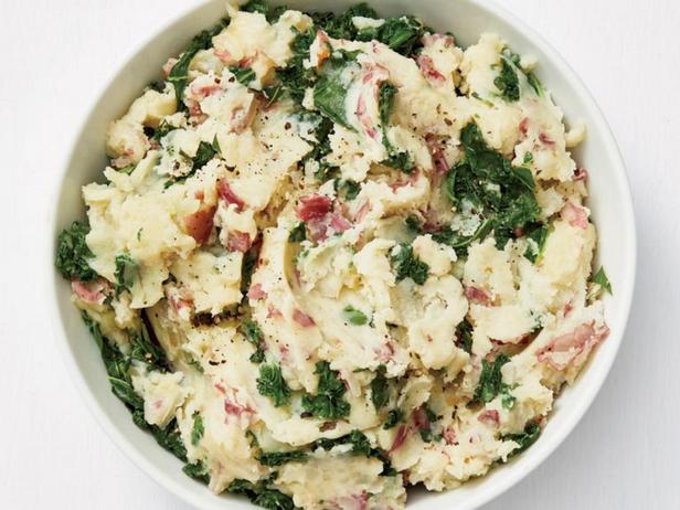 Zubereitung - Kartoffelpüree mit sautiertem Grünkohl