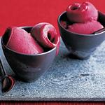 Einfaches Weinsorbet