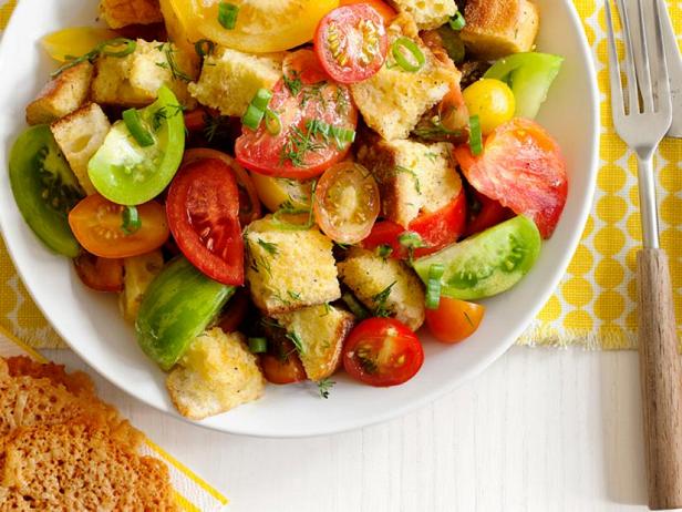 Zubereitung - Tomatensalat mit Käsechips