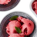 Granatapfel-Minz-Sorbet