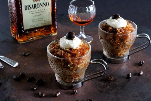 Zubereitung - Kaffee-Granita mit Schlagsahne
