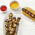 Kebab-Sandwich nach Philadelphia-Art