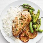 Zitronenhähnchen mit Shishito-Paprika