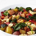 Bratkartoffeln mit geräuchertem Schweinefleisch