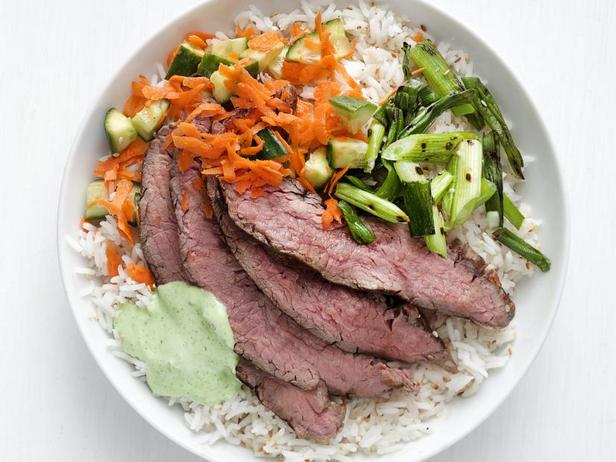 Zubereitung – Reisbowl mit gegrilltem Steak