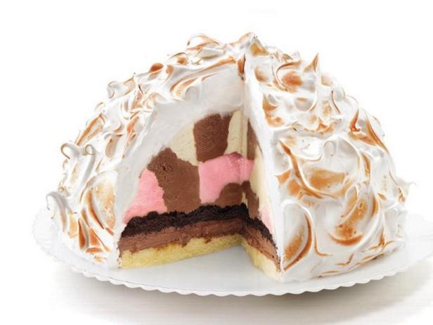 Wie man Baked Alaska Kuchen zubereitet