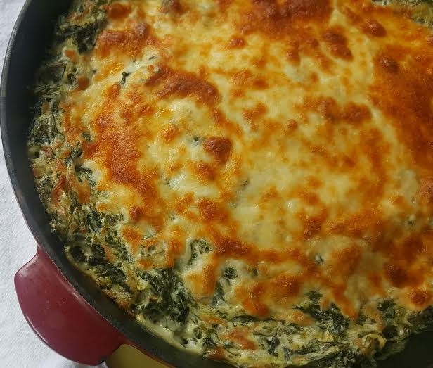 Rezept für gebackenen Mangold-Artischocken-Dip