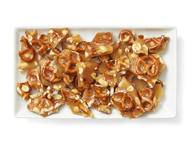 9. Croccante di pretzel al burro di arachidi.