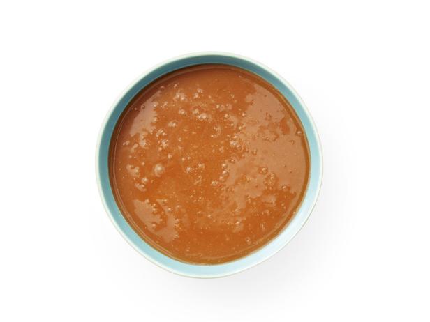 34. Salsa al caramello con cocco e lime.