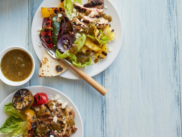 Rezept für gegrillten Hähnchensalat nach mexikanischer Art