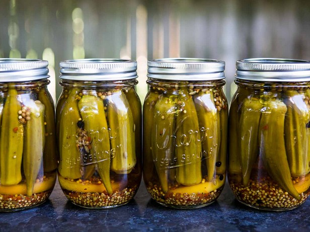 Rezept - Eingelegte Okraschoten mit grünen Bohnen