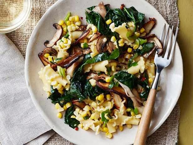 Rezept - Pasta mit Mais und Grünkohl