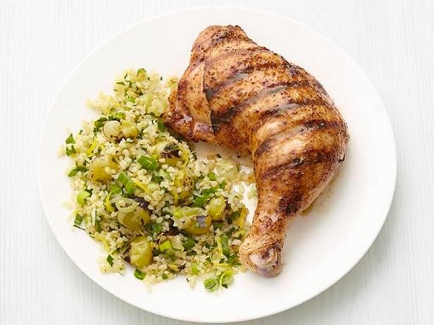 Zubereitung - Gegrilltes Hähnchen mit Bulgur