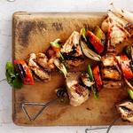 Schaschlik aus drei Schweinefleischsorten