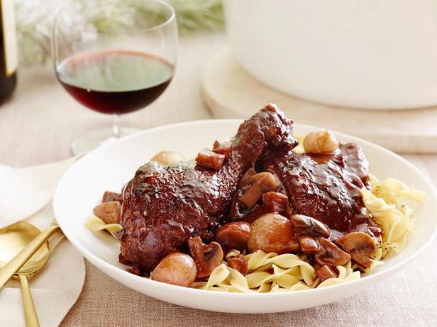 Zubereitung von Coq au Vin