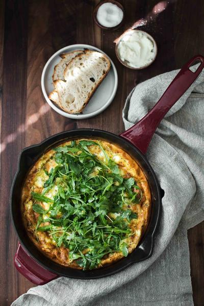 Zubereitung - Frittata mit geröstetem Gemüse