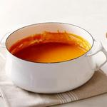 Cremige gebackene Tomatensuppe