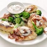 Teigtaschen mit Schinken und Brokkoli