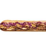 Teriyaki-Sandwich mit Kohl und Hähnchen