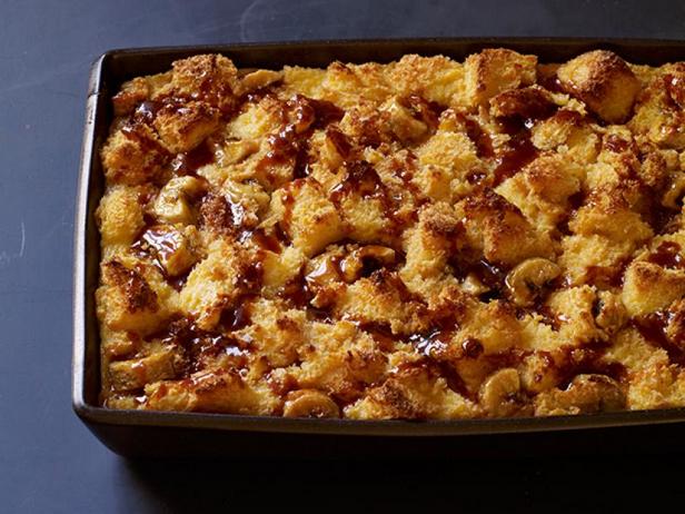Zubereitung - Bananen-Salzkaramell-Brotauflauf