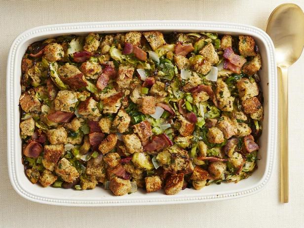 Zubereitung - Truthahnfüllung mit Rosenkohl und Speck (Beilage)