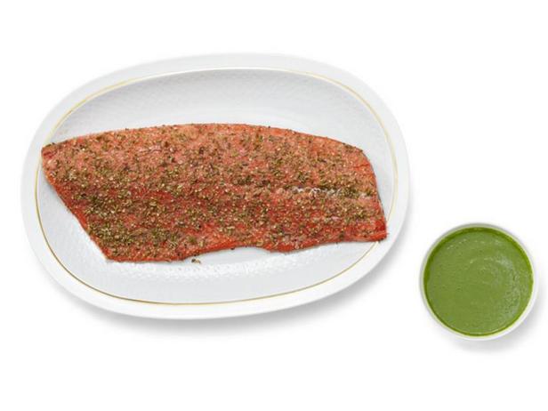 Zubereitung - Würziger Lachs mit Kräutersauce