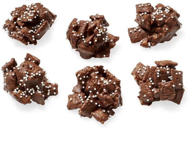 Rezept für knusprige Schokoladen-Erdnussbutter-Bonbons