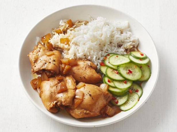 Zubereitung - Hähnchen in Kokosnusssauce im Schongarer