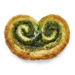 Palmier-Kekse mit Matcha-Geschmack