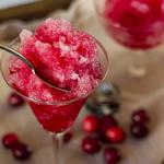 Einfache Cranberry-Granita