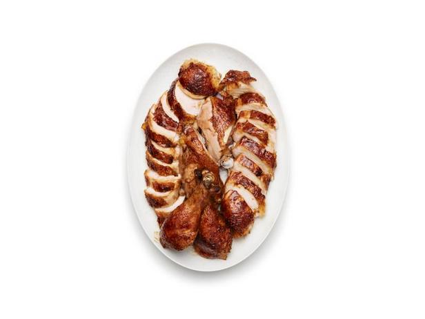วิธีทำ - ไก่ตอนอบเครื่องเทศราดซอสทับทิม