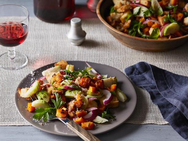 Kuidas teha talvist kõrvitsat Panzanellat