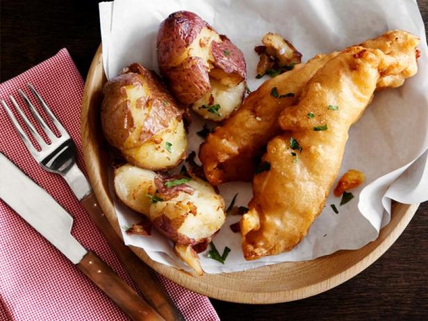 Zubereitung – Frittierter Fisch im Teigmantel mit Kartoffelpüree