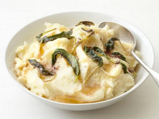 Rezept für Kartoffelpüree mit in Butter geröstetem Salbei