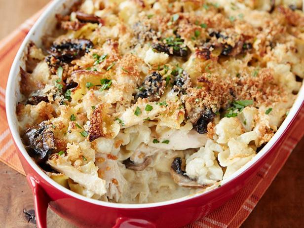 Tetrazzini mit Hähnchen und Blumenkohl