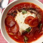 شوربة بيتزا بالبيبروني