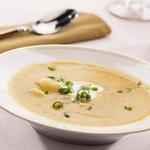 Kartoffelcremesuppe mit Lauch