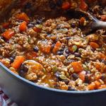 Truthahn-Kürbiskern-Chili