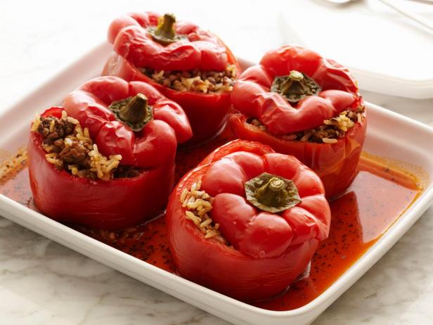 Gefüllte Paprika mit leichter Füllung