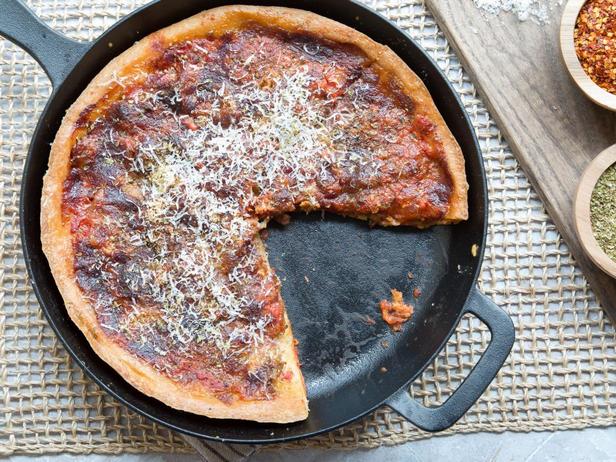 Pizza in der Bratpfanne