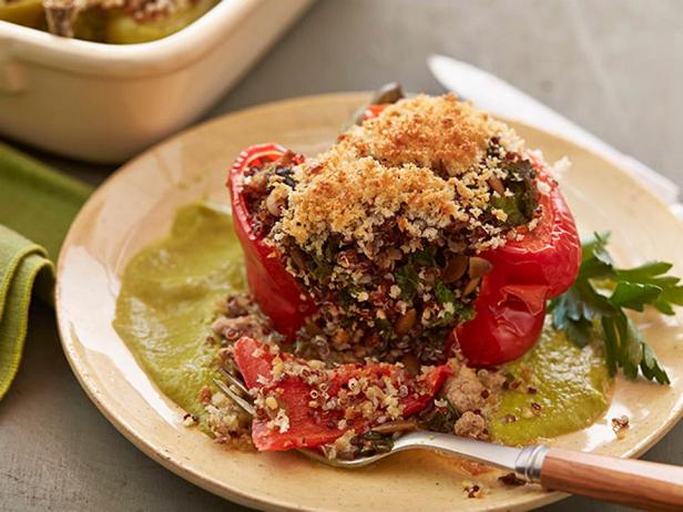 Gefüllte Paprika mit Pute und Quinoa