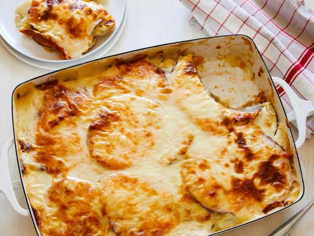 Rezept für Kartoffelauflauf mit Käse und Schinken