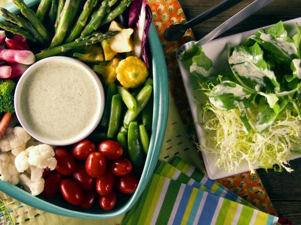 Zubereitung - Vorspeise mit Green Goddess Dressing