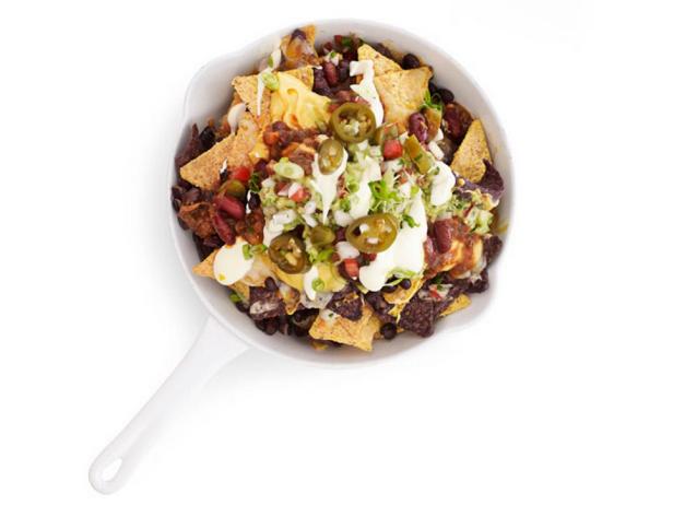 Nachos mit Guacamole-Sauce