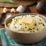 Kartoffelpüree mit Knoblauchimitat