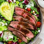 Salat mit Steak